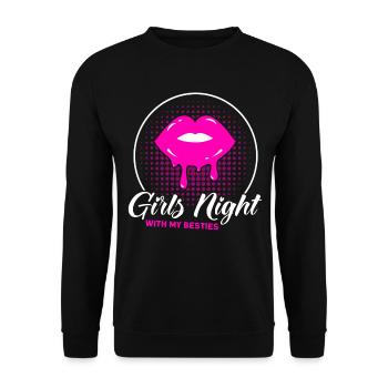 Maid of Honor Girls Evening Party Ladies Gift - Unisex Sweatshirt - black - Front - Alina (178cm) & Michal (187cm)