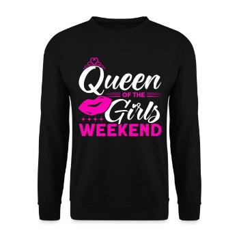 Maid of Honor Girls Evening Party Ladies Gift - Unisex Sweatshirt - black - Front - Alina (178cm) & Michal (187cm)