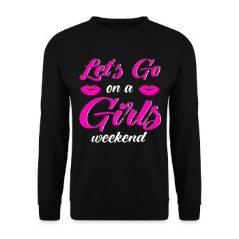 Maid of Honor Girls Evening Party Ladies Gift - Unisex Sweatshirt - black - Front - Alina (178cm) & Michal (187cm)