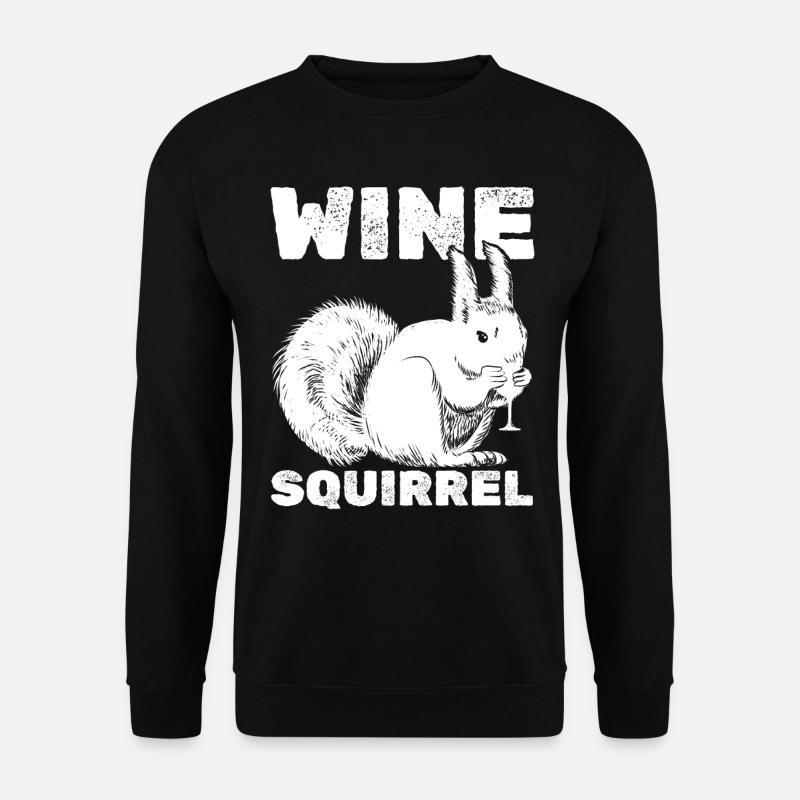 Écureuil Vin Écureuil - Sweat-shirt Unisexe - noir