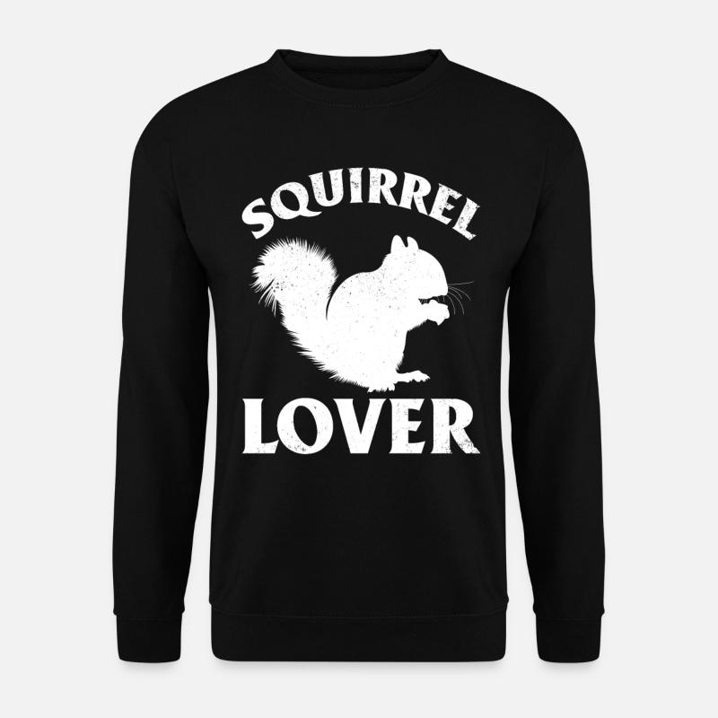 Eichhörnchenliebhaber süßes Eichhörnchen - Unisex Pullover - Schwarz