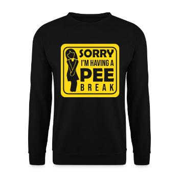Annonce de grossesse drôle J’ai un - Sweat-shirt Unisexe - noir - Devant - Alina (178cm) & Michal (187cm)