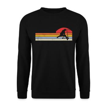 Stunt Scooter Trick Scooter Skate Hall - Sweat-shirt Unisexe - noir - Devant - Alina (178cm) & Michal (187cm)