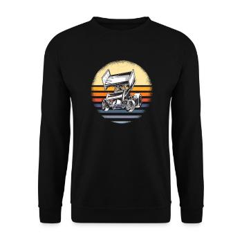 Sprint Car Racing Dicton - Sweat-shirt Unisexe - noir - Devant - Alina (178cm) & Michal (187cm)