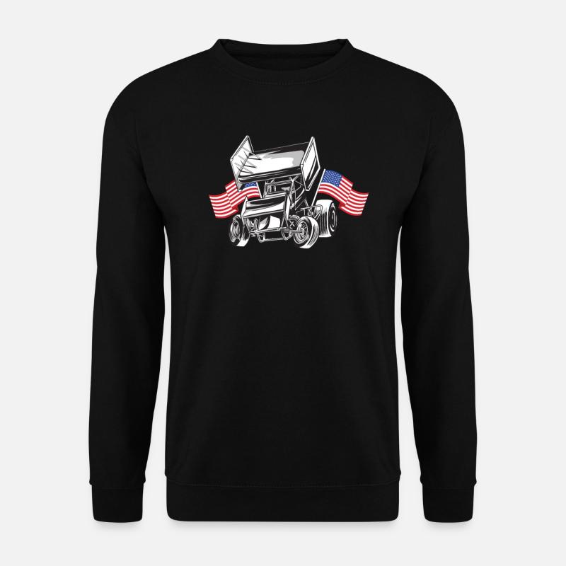 Sprint Car Racing Spruch - Unisex Pullover - Schwarz