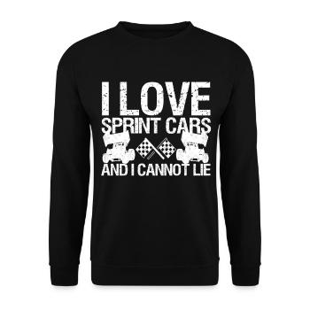 Sprint Car Racing Dicton - Sweat-shirt Unisexe - noir - Devant - Alina (178cm) & Michal (187cm)