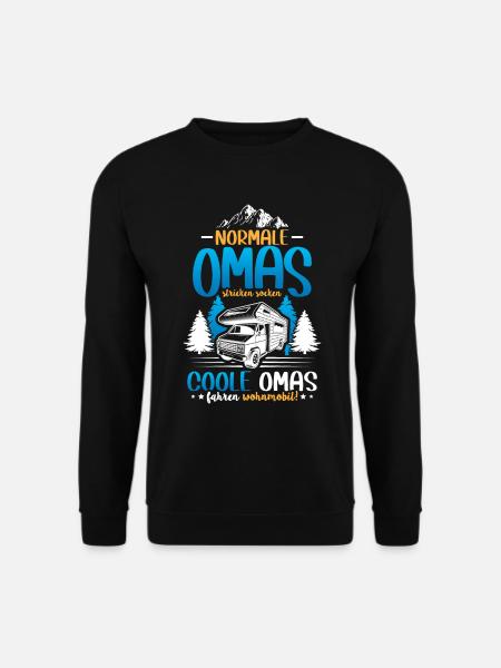Coole Omas fahren Wohnmobil - Unisex Pullover - Schwarz