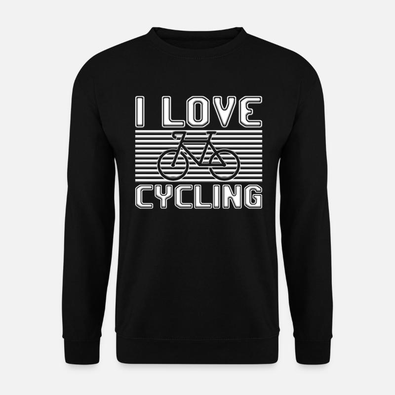I love cycling - Unisex Sweatshirt - black