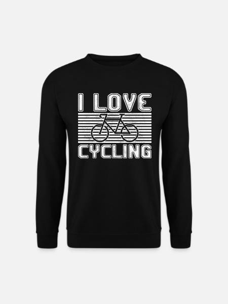 I love cycling - Unisex Sweatshirt - black