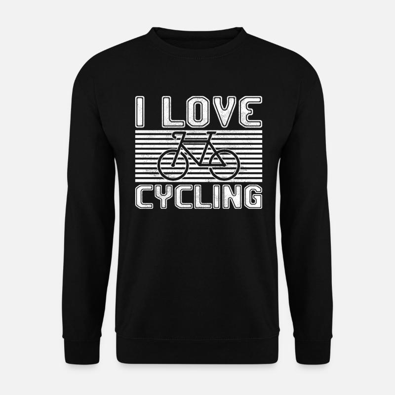 I love cycling - Unisex Sweatshirt - black