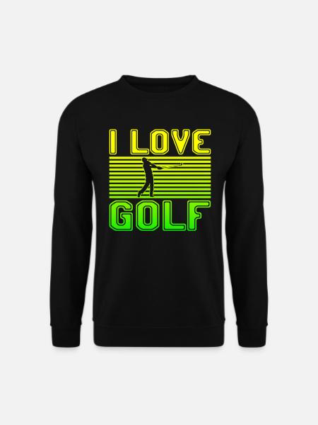 I love golf - Unisex Sweatshirt - black