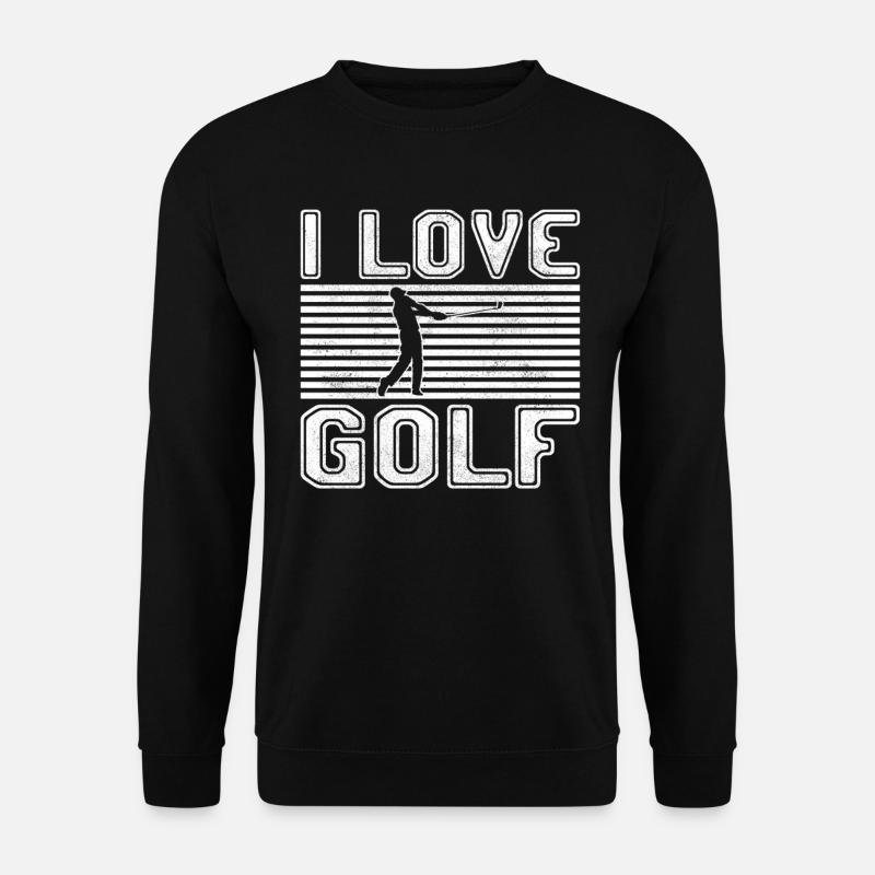 I love golf - Unisex Sweatshirt - black