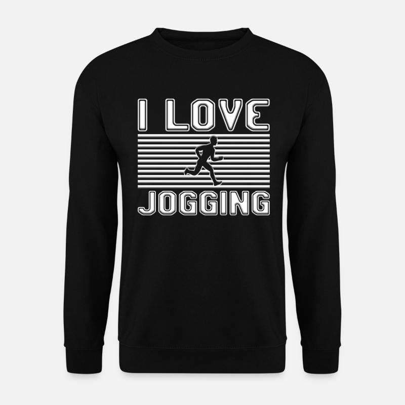 I love jogging - Unisex Sweatshirt - black