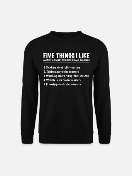 Roller Coaster Gift - Unisex Sweatshirt - black