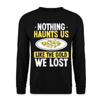 Gold Panner Digging for Prospector Miner Panner - Unisex Pullover - Schwarz - Vorne - Alina (178cm) & Michal (187cm)