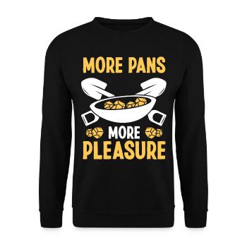Panner Plus de casseroles Plus de plaisir Prospecteur Mineur - Sweat-shirt Unisexe - noir - Devant - Alina (178cm) & Michal (187cm)