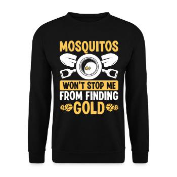 Gold Panner Mosquitos Gold Miner Prospector Miner - Unisex Pullover - Schwarz - Vorne - Alina (178cm) & Michal (187cm)
