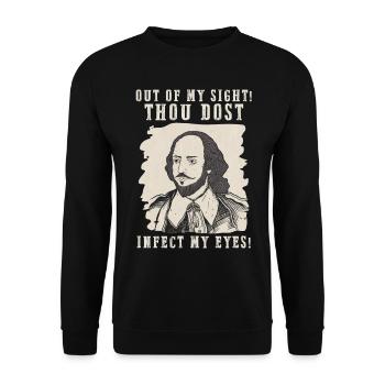 Infect My Eyes William - Unisex Sweatshirt - black - Front - Alina (178cm) & Michal (187cm)