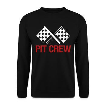 Racing Motorsport Saying - Unisex Sweatshirt - black - Front - Alina (178cm) & Michal (187cm)
