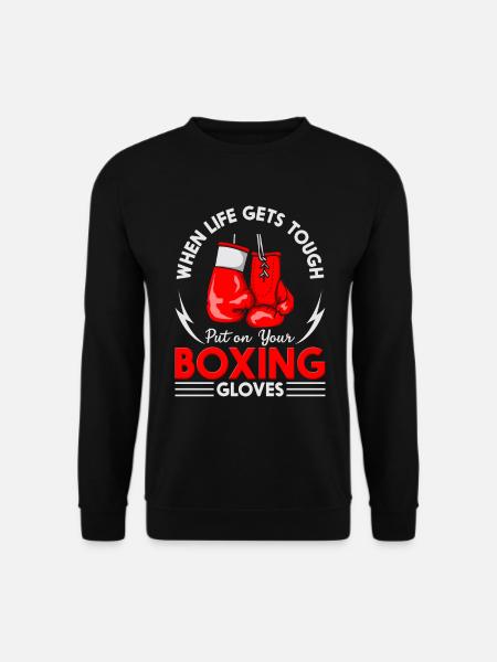 Put On Your Boxing Gloves Wrestling Boxing Boxing Boxing - Unisex Sweatshirt - black