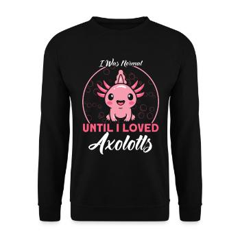 Axolotl Axolotl Propriétaire Axolotl Amphibian Gift - Sweat-shirt Unisexe - noir - Devant - Alina (178cm) & Michal (187cm)