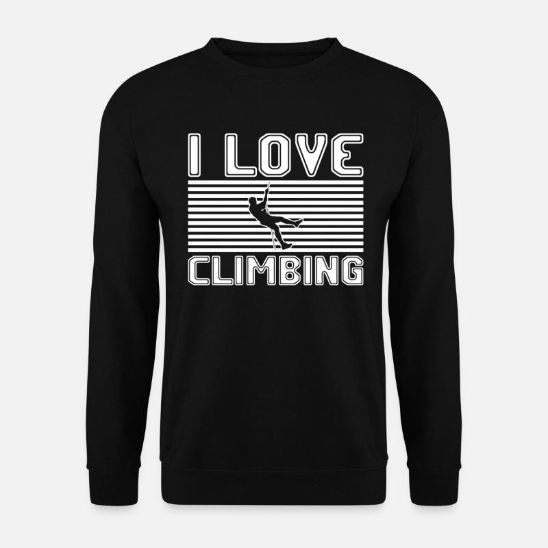 I love climbing - Unisex Sweatshirt - black