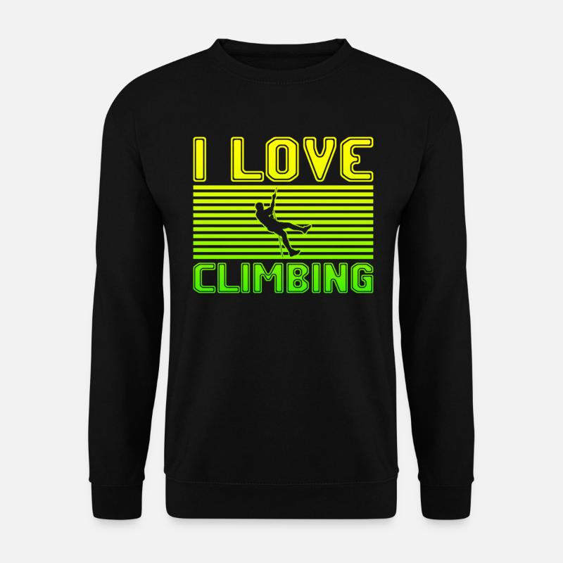 I love climbing - Unisex Sweatshirt - black