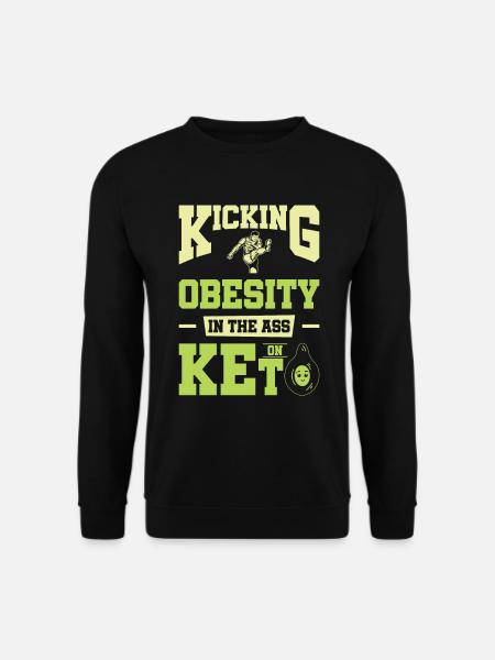 Keto-Diät Ketogene Ernährung Diätassistent - Unisex Pullover - Schwarz