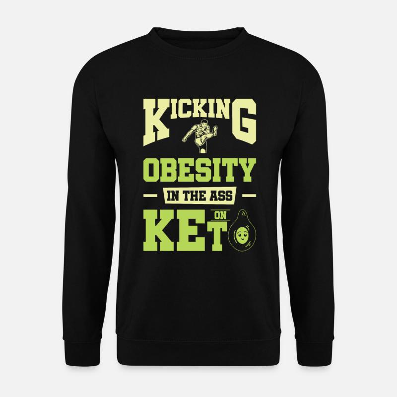 Keto-Diät Ketogene Ernährung Diätassistent - Unisex Pullover - Schwarz