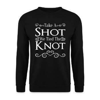JGA Mariage Mariage Jungesellenabschied Party - Sweat-shirt Unisexe - noir - Devant - Alina (178cm) & Michal (187cm)