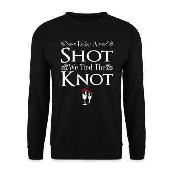 JGA Mariage Mariage Jungesellenabschied Party - Sweat-shirt Unisexe - noir - Devant - Alina (178cm) & Michal (187cm)