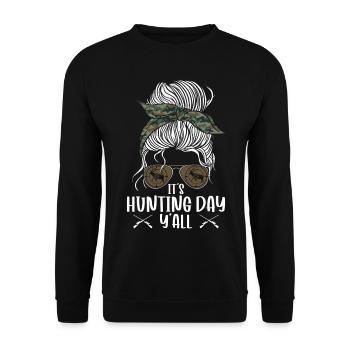 Chasseur de cerfs Fille - Sweat-shirt Unisexe - noir - Devant - Alina (178cm) & Michal (187cm)