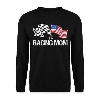 Racing Motorsport Saying - Unisex Sweatshirt - black - Front - Alina (178cm) & Michal (187cm)