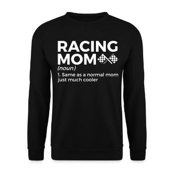 Racing Mom Motorsport Dicton - Sweat-shirt Unisexe - noir - Devant - Alina (178cm) & Michal (187cm)