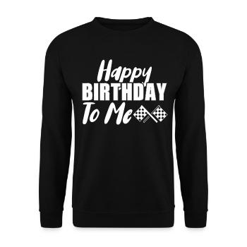 Racing Motorsport Spruch - Unisex Pullover - Schwarz - Vorne - Alina (178cm) & Michal (187cm)