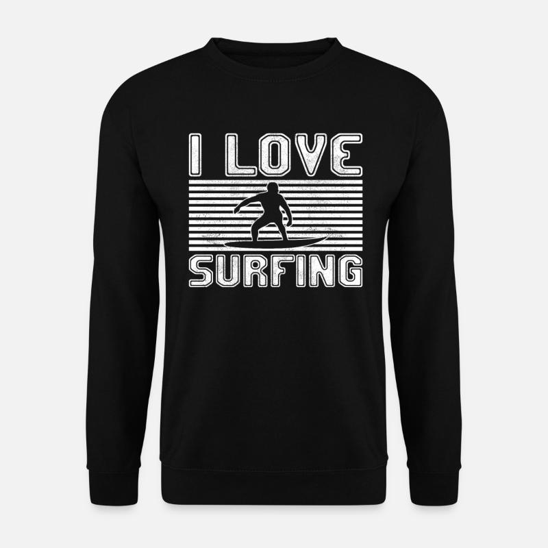 J’adore surfer - Sweat-shirt Unisexe - noir