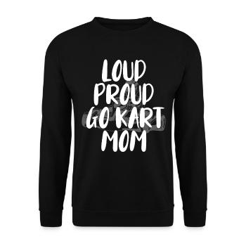 Kartsport Kart Driver Go Kart Gift Idea - Unisex Sweatshirt - black - Front - Alina (178cm) & Michal (187cm)