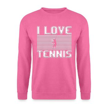 I love tennis - Unisex Sweatshirt - pink - Front
