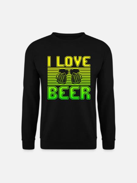 I love beer - Unisex Sweatshirt - black