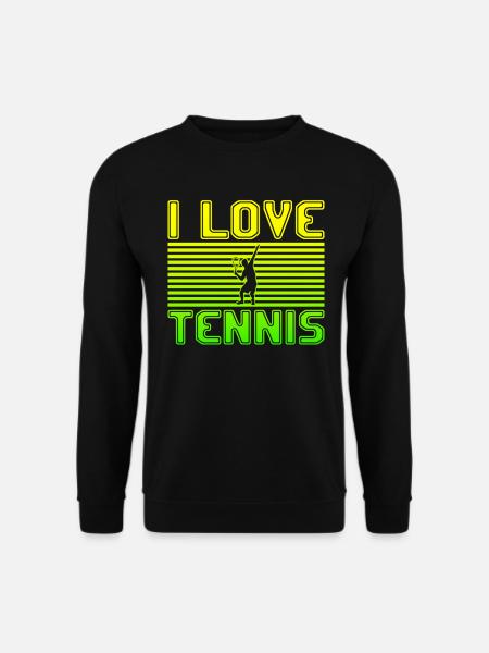 I love tennis - Unisex Sweatshirt - black