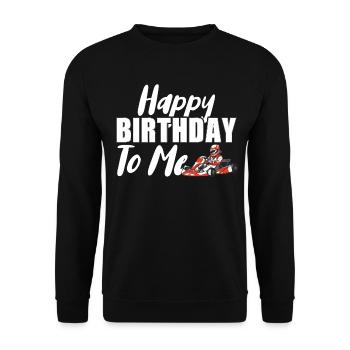 Kartsport Kart Driver Go Kart Gift Idea - Unisex Sweatshirt - black - Front - Alina (178cm) & Michal (187cm)