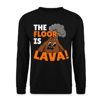 The soil is lava geology volcanology volcano - Unisex Sweatshirt - black - Front - Alina (178cm) & Michal (187cm)