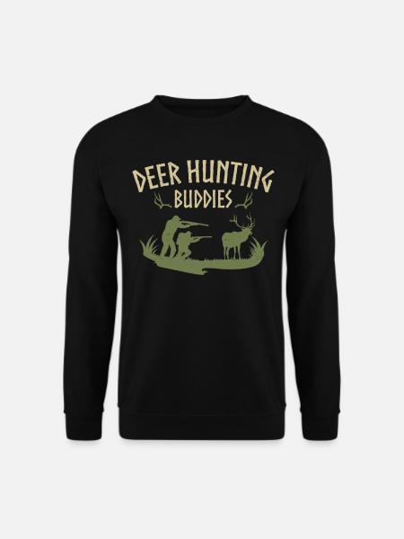 Buck Deer Hunting Hunter Deer - Unisex Pullover - Schwarz
