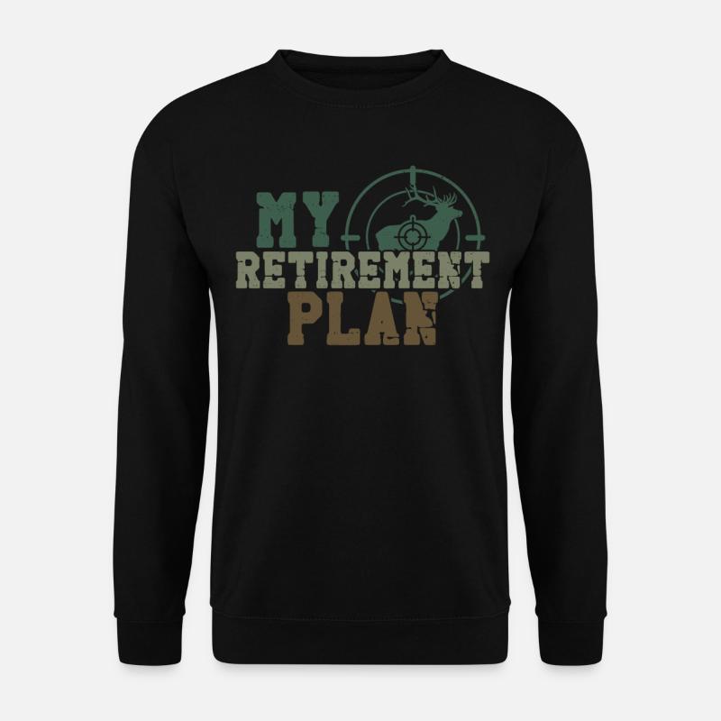 Buck Deer Hunting Hunter Retired - Unisex Sweatshirt - black