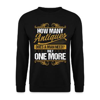 Antique Collector Antiquing Wax Treasure Hunter - Unisex Pullover - Schwarz - Vorne - Alina (178cm) & Michal (187cm)