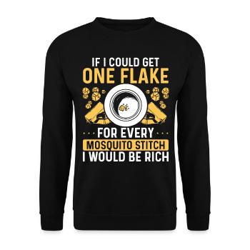 Gold Panner Mosquito Stiches Prospector Miner - Unisex Pullover - Schwarz - Vorne - Alina (178cm) & Michal (187cm)