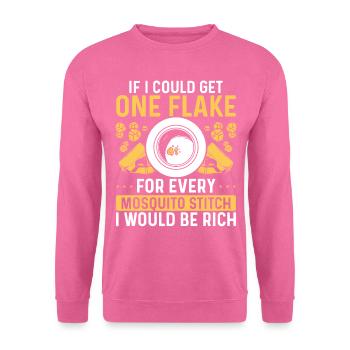 Gold Panner Mosquito Stiches Prospector Miner - Unisex Pullover - Pink - Vorne