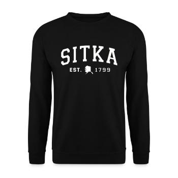 Alaska Gift USA Nature Bear Denali Grizzly Forest - Sweat-shirt Unisexe - noir - Devant - Alina (178cm) & Michal (187cm)