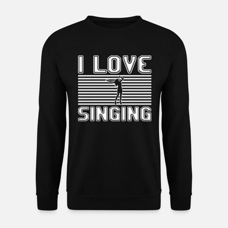 J’adore chanter - Sweat-shirt Unisexe - noir