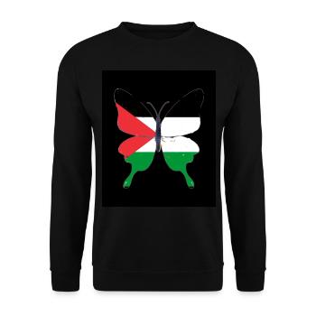 Palestine - Unisex Sweatshirt - black - Front - Alina (178cm) & Michal (187cm)